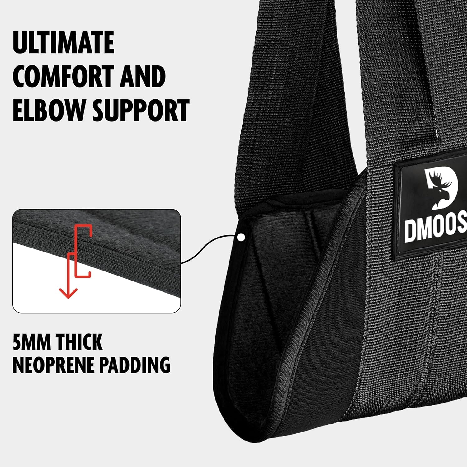 Hanging Ab Straps for Pull up Bar & Core Strength Training - Thick Padded Arm Strap for Ab Swing with 2 Rust-Resistant Carabiners - Pull up Straps for Ab Workouts at Home and Gym (Pair)