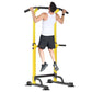 Height Adjustable Power Tower Dip Stands Pull up Bar Strength Training for Home Gym Red