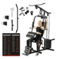 Home Gym Station, Workout Station with 150LBS Weight Stack, Home Gym Equipment for All Body Training.