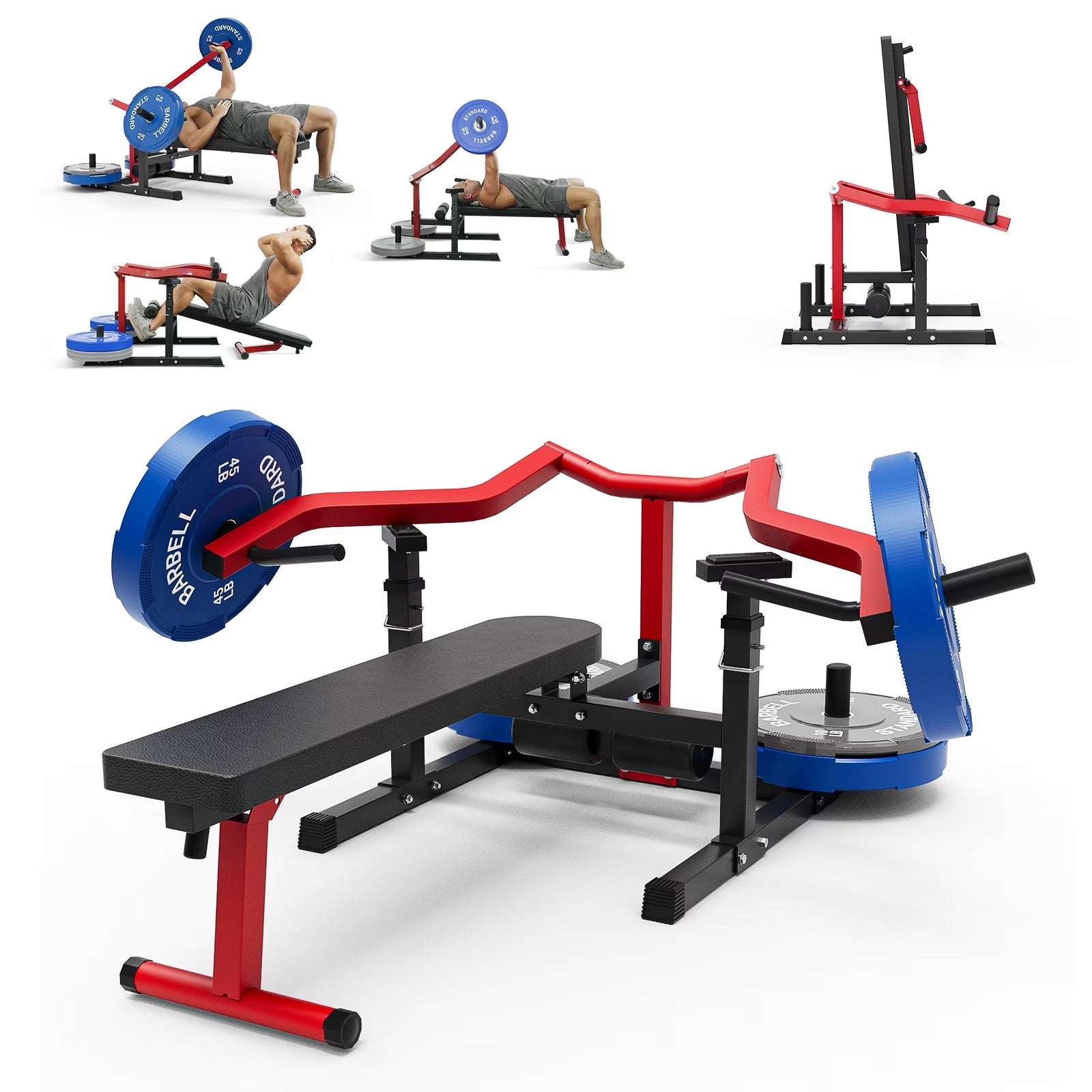 Home Gym Station, Workout Station with 150LBS Weight Stack, Home Gym Equipment for All Body Training.