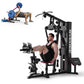 Home Gym Station, Workout Station with 150LBS Weight Stack, Home Gym Equipment for All Body Training.