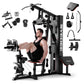 Home Gym Station, Workout Station with 150LBS Weight Stack, Home Gym Equipment for All Body Training.