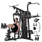 Home Gym Station with 150 lbs Weight Stack - All Body Training Equipment