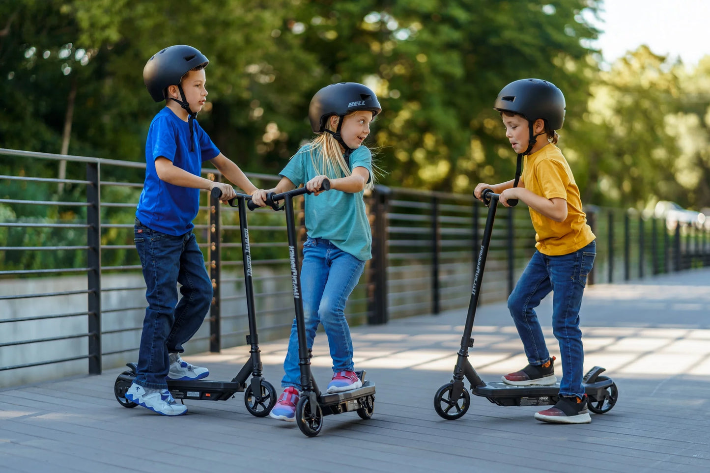 Hyper Toys 12V Jammer Electric Scooter Ride on for Kids, 10 Mph Max Speed, for Ages 8+