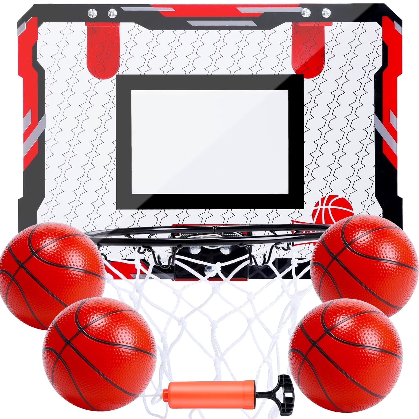 Indoor Basketball Hoop for Kids, Mini Basketball Hoop with Electronic Scoreboard, Sounds, over the Door Basketball Game Toys Gifts 3 Balls for Kids & Adults