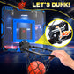Indoor Basketball Hoop for Kids, Mini Basketball Hoop with Electronic Scoreboard, Sounds, over the Door Basketball Game Toys Gifts 3 Balls for Kids & Adults