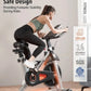 Indoor Cycling Bike Stationary Bike with 270Lb Max Weight Exercise Bicycle with Ipad Mount & Comfortable Seat Cushion for Home Cardio Workout