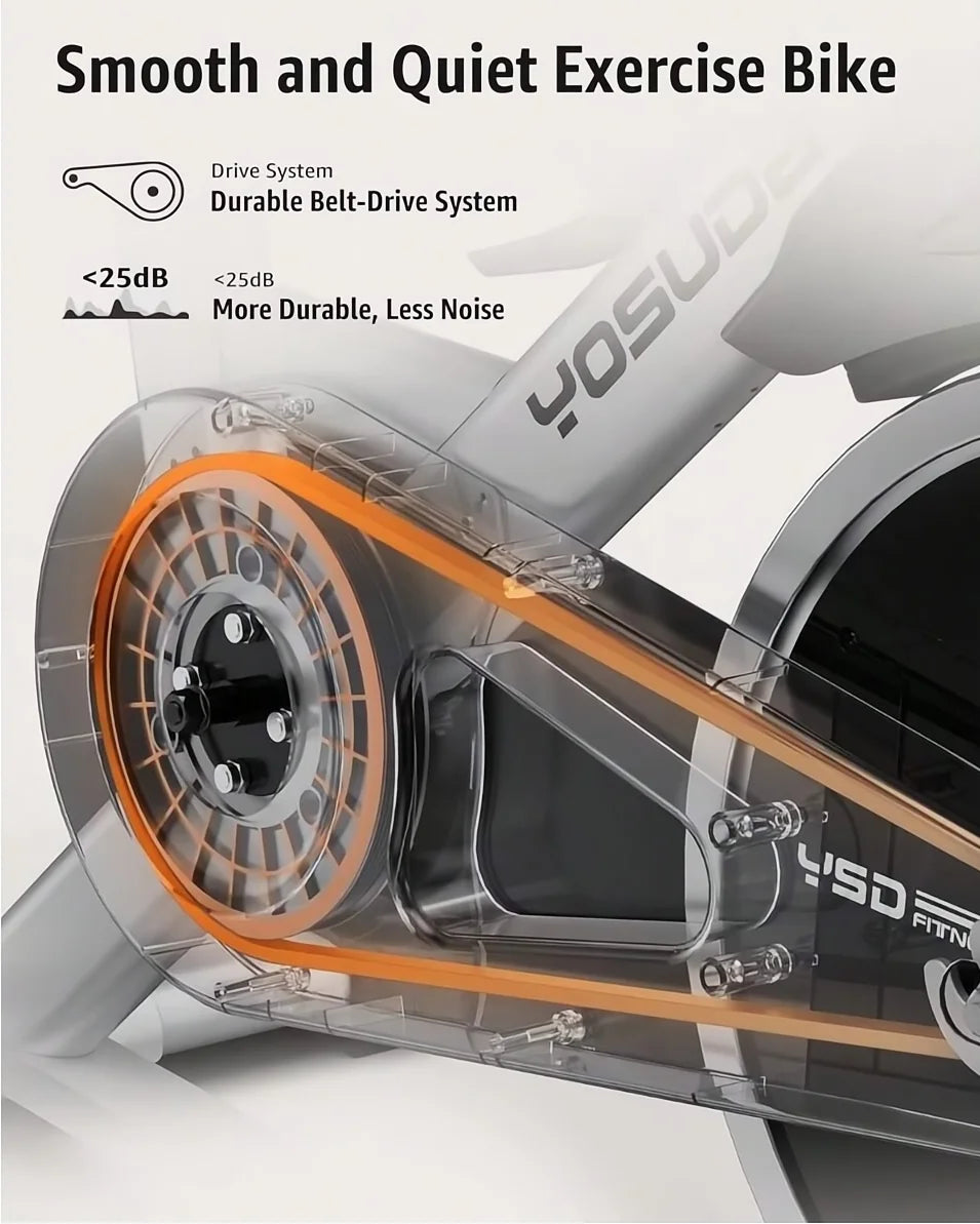 Indoor Cycling Bike Stationary Bike with 270Lb Max Weight Exercise Bicycle with Ipad Mount & Comfortable Seat Cushion for Home Cardio Workout