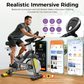 Indoor Exercise Bike - Magnetic Resistance Stationary Bike with LCD Monitor, 350 lbs Capacity