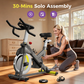 Indoor Exercise Bike - Magnetic Resistance Stationary Bike with LCD Monitor, 350 lbs Capacity