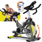 Indoor Exercise Bike - Magnetic Resistance Stationary Bike with LCD Monitor, 350 lbs Capacity