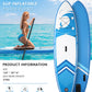 Inflatable Paddle Board Stand up Paddle Board 6 in Thick with Sup Accessories and Carry Bag and Fast Pumping for Adults and Youth