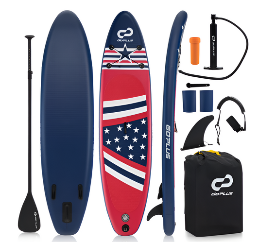 Inflatable SUP Board 10’ – Stand Up Paddle Board with Paddle, Pump & Accessories