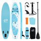 Inflatable SUP Board 10’ – Stand Up Paddle Board with Paddle, Pump & Accessories