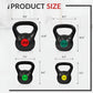Kettlebell Weight Set 5-20 lbs Wide Grip 4 Piece