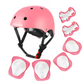 Kids Bike Helmet Set - 7-Piece Protective Gear with Knee Pads & Elbow Pads 