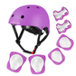 Kids Bike Helmet Set - 7-Piece Protective Gear with Knee Pads & Elbow Pads 