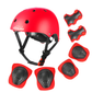 Kids Bike Helmet Set - 7-Piece Protective Gear with Knee Pads & Elbow Pads 