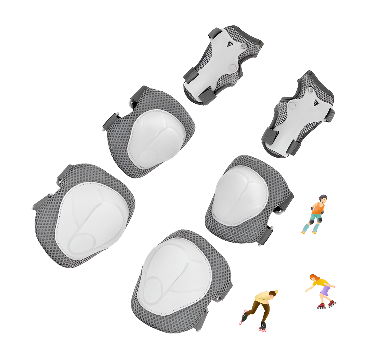 Kids Protective Gear Set - Knee Pads, Elbow Pads & Wrist Guards (3-in-1)