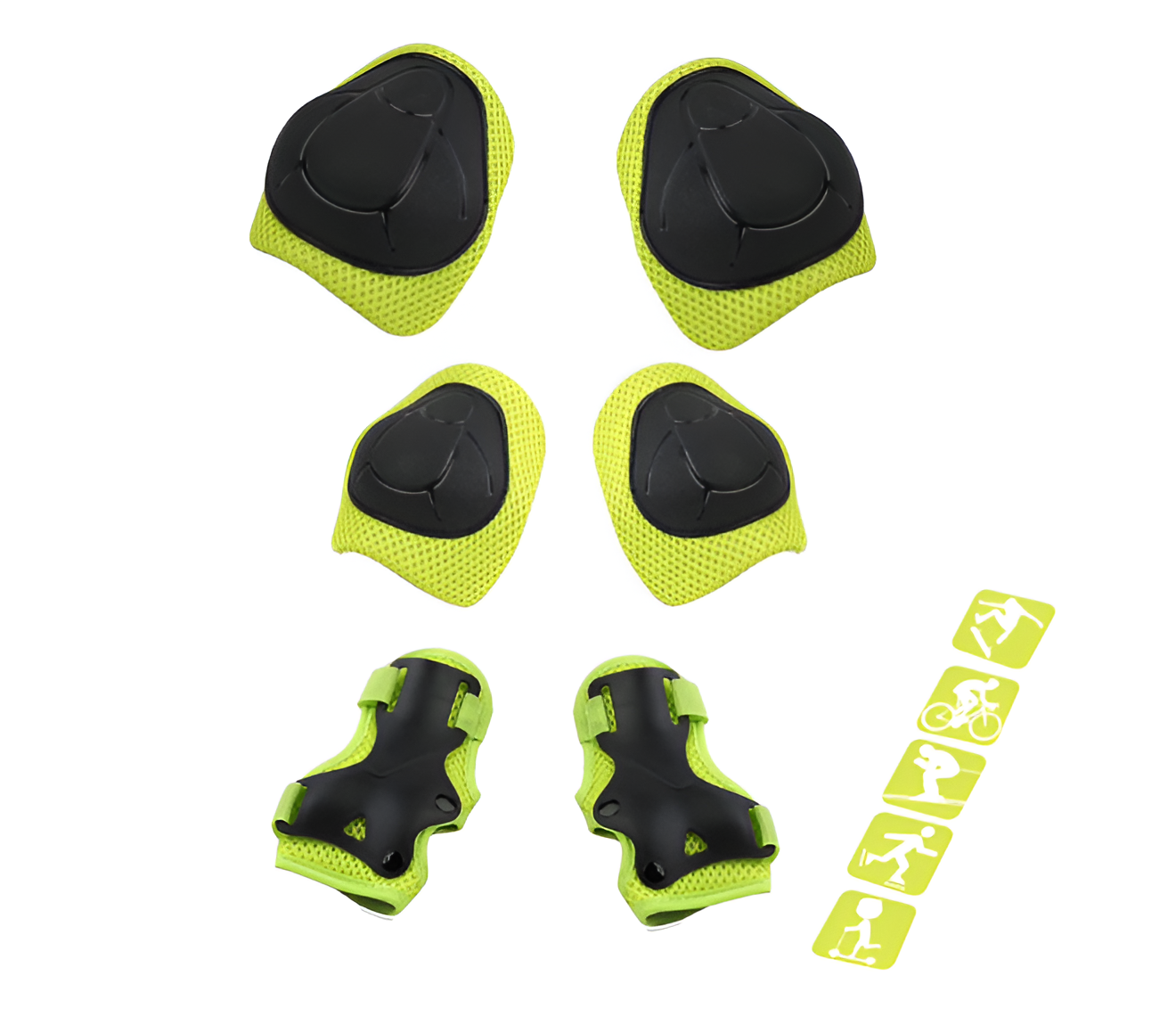 Kids Protective Gear Set - Knee Pads, Elbow Pads & Wrist Guards (3-in-1)