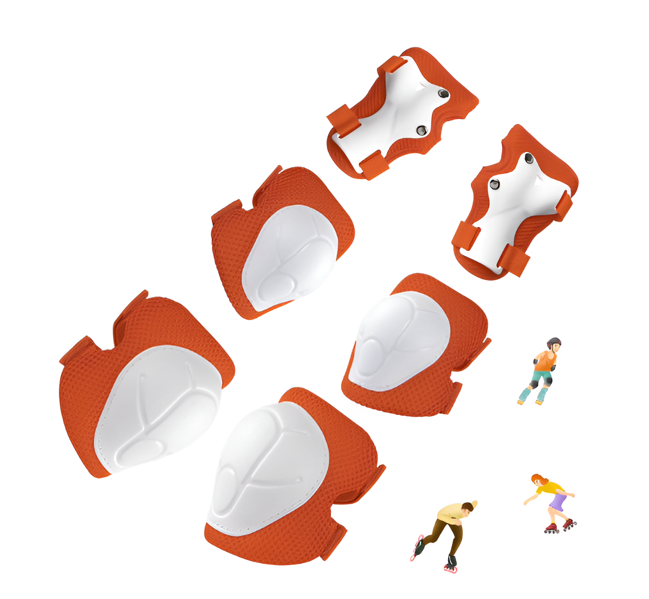 Kids Protective Gear Set - Knee Pads, Elbow Pads & Wrist Guards (3-in-1)