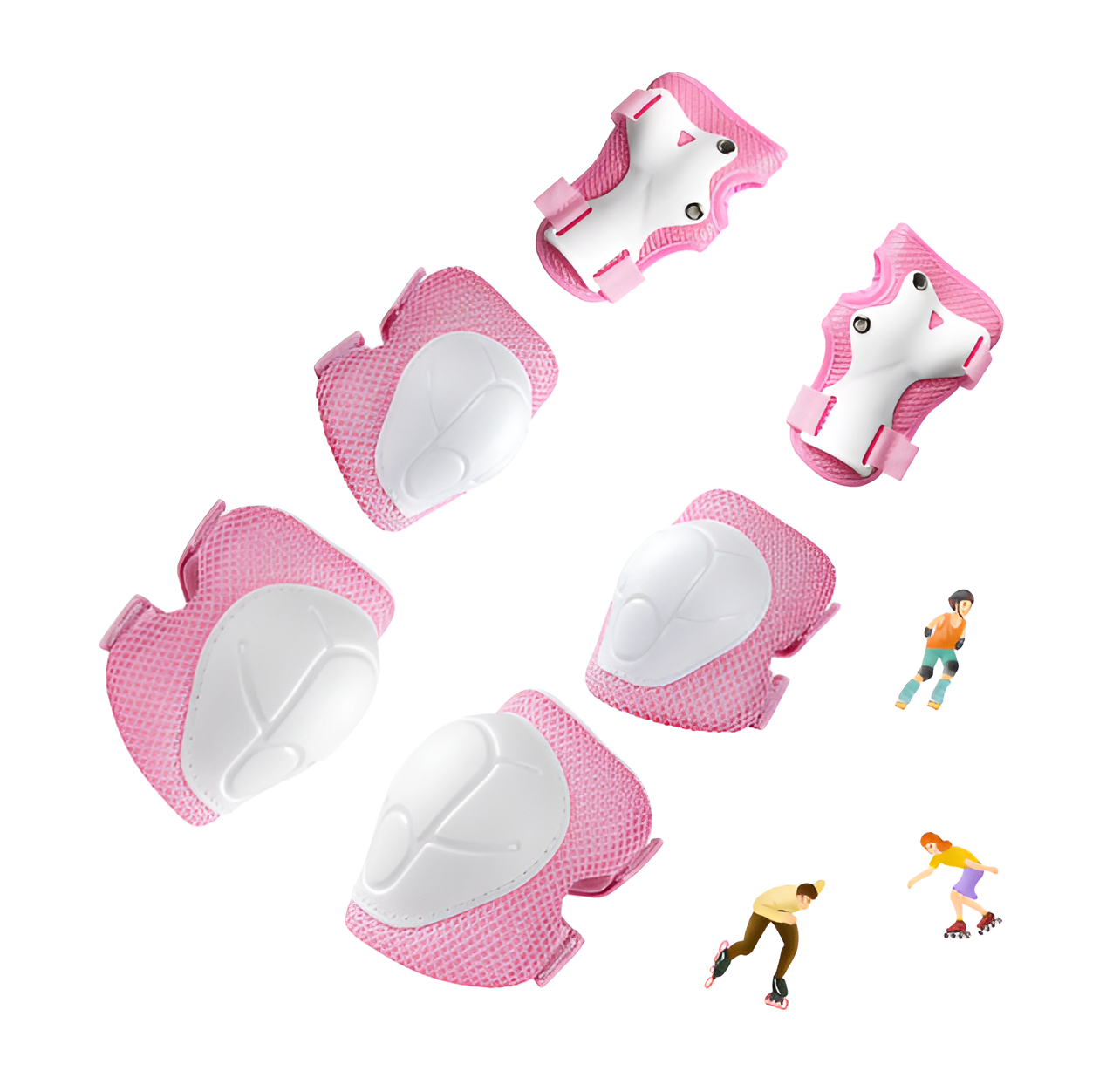 Kids Protective Gear Set - Knee Pads, Elbow Pads & Wrist Guards (3-in-1)