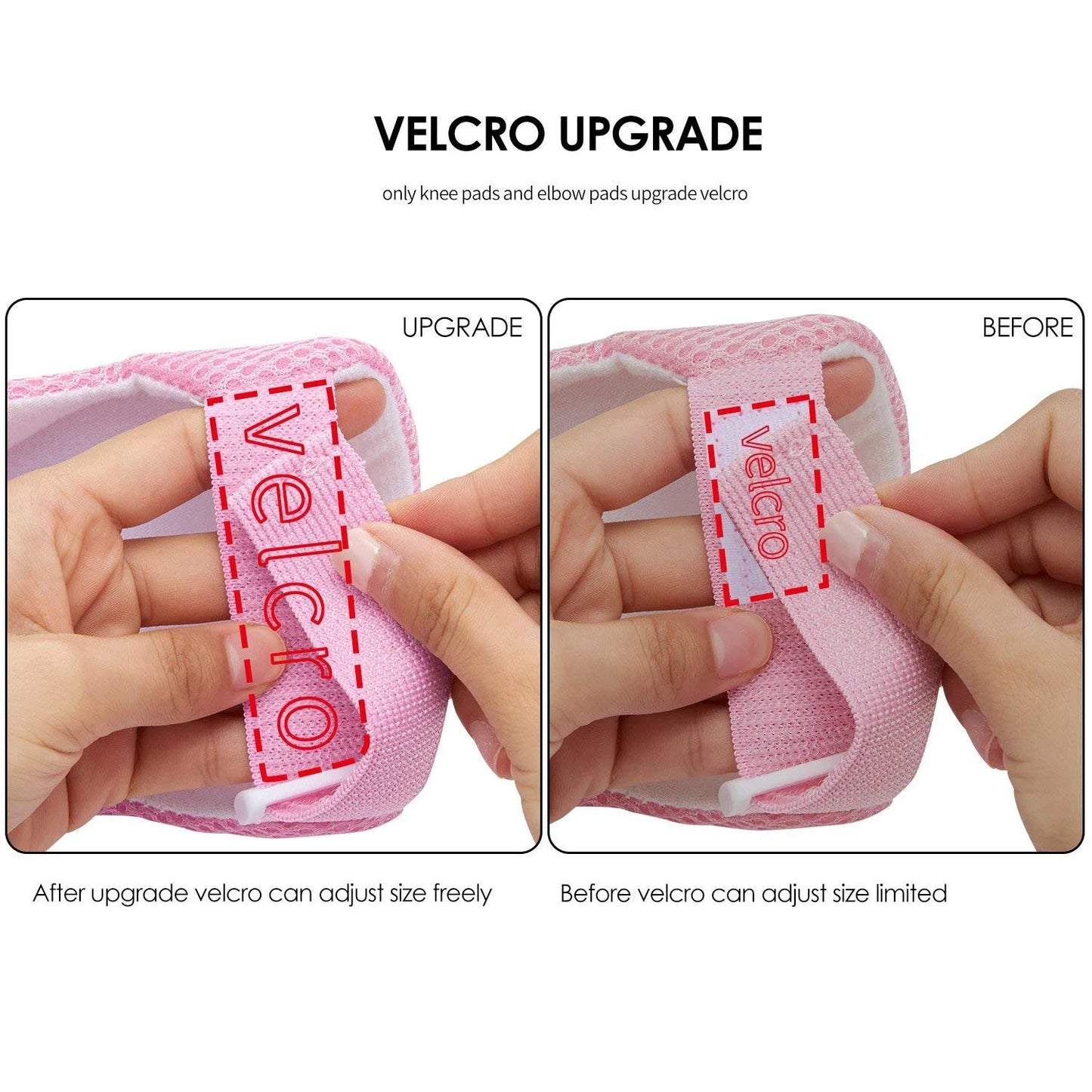 Kids Protective Gear Set Knee Pads for Kids 2-8 Years Toddler Knee and Elbow Pads with Wrist Guards 3 in 1 for Skating Cycling Bike Rollerblading Scooter