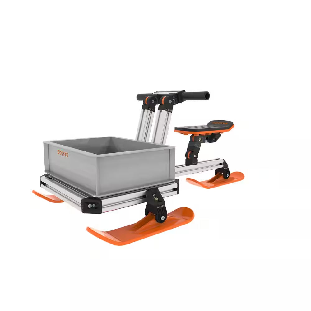 Kids Ski Car with 4 Orange Snowboard Accessories, Integral Molding