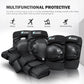 Knee Pads Elbow Pads and Wrist Guards 6 Pieces Cycling Skateboarding Protective Gear Set for Adults （Black）