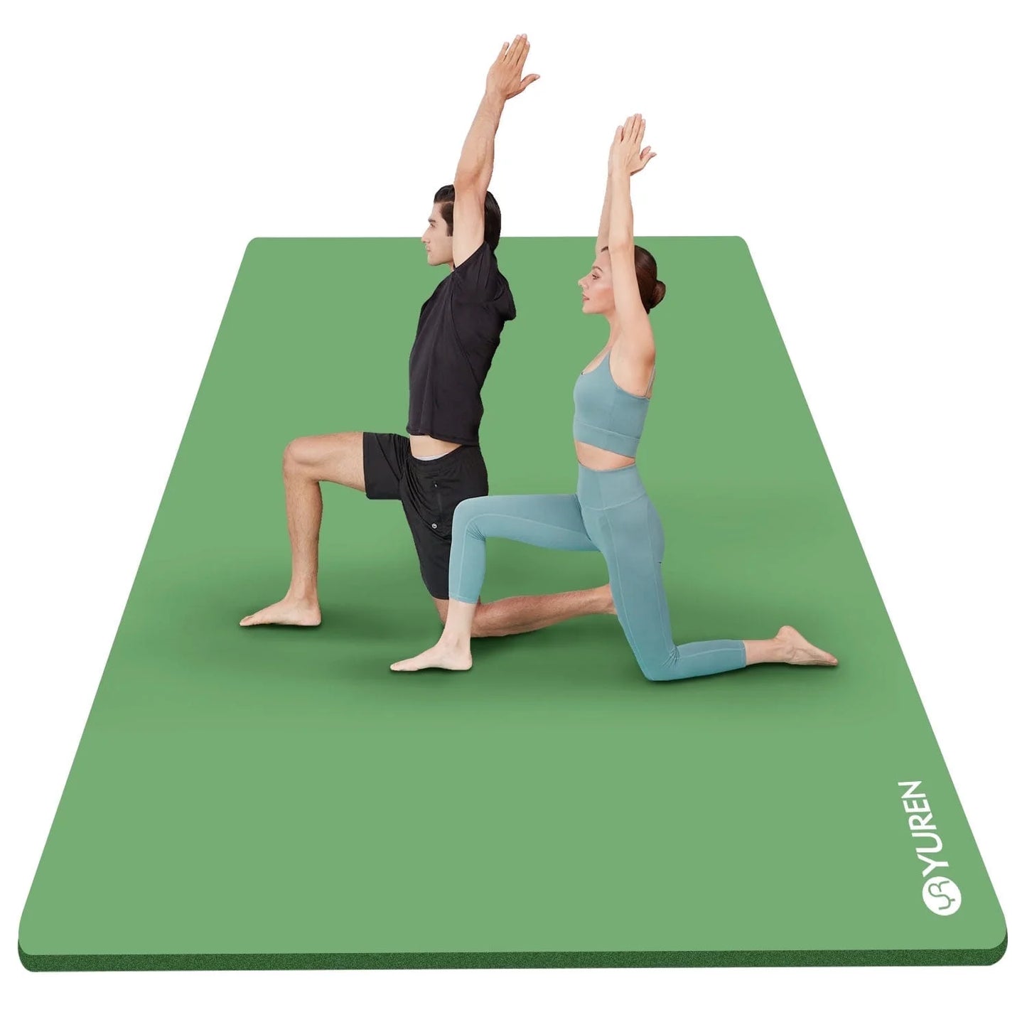 Large Yoga Mat 78X51" 10Mm Thick NBR Foam Exercise Mats for Home/Gym Fitness Workout, Blue