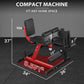 Leg Extension and Curl Machine, Leg Training Bench with 50LBS Weight Plates, Adjustable Leg Machine with Storage Places for Home Gym