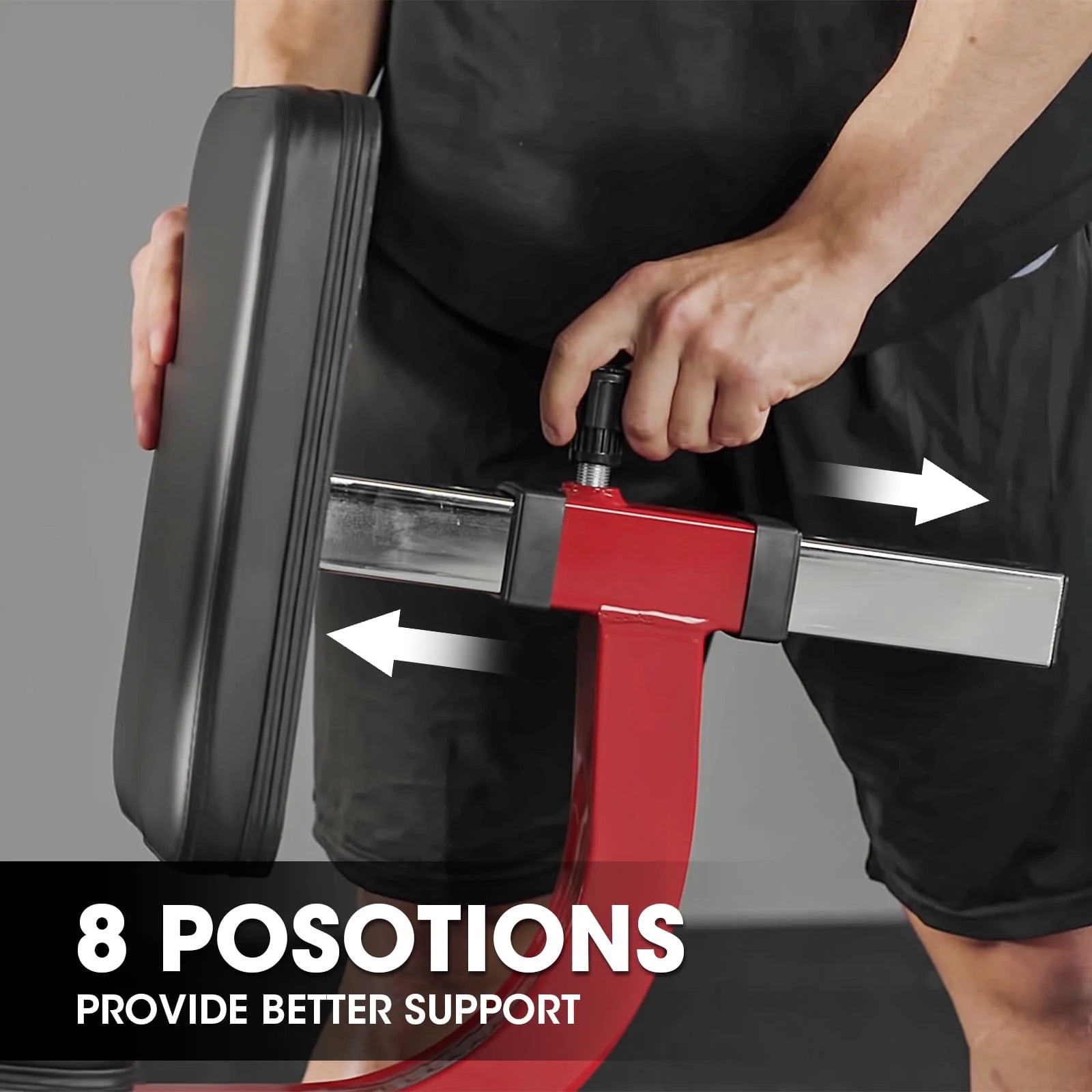 Leg Extension and Curl Machine, Leg Training Bench with 50LBS Weight Plates, Adjustable Leg Machine with Storage Places for Home Gym