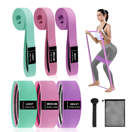 Long Resistance Bands - Pull Up Assistance & Full Body Workout Bands for Home Gym