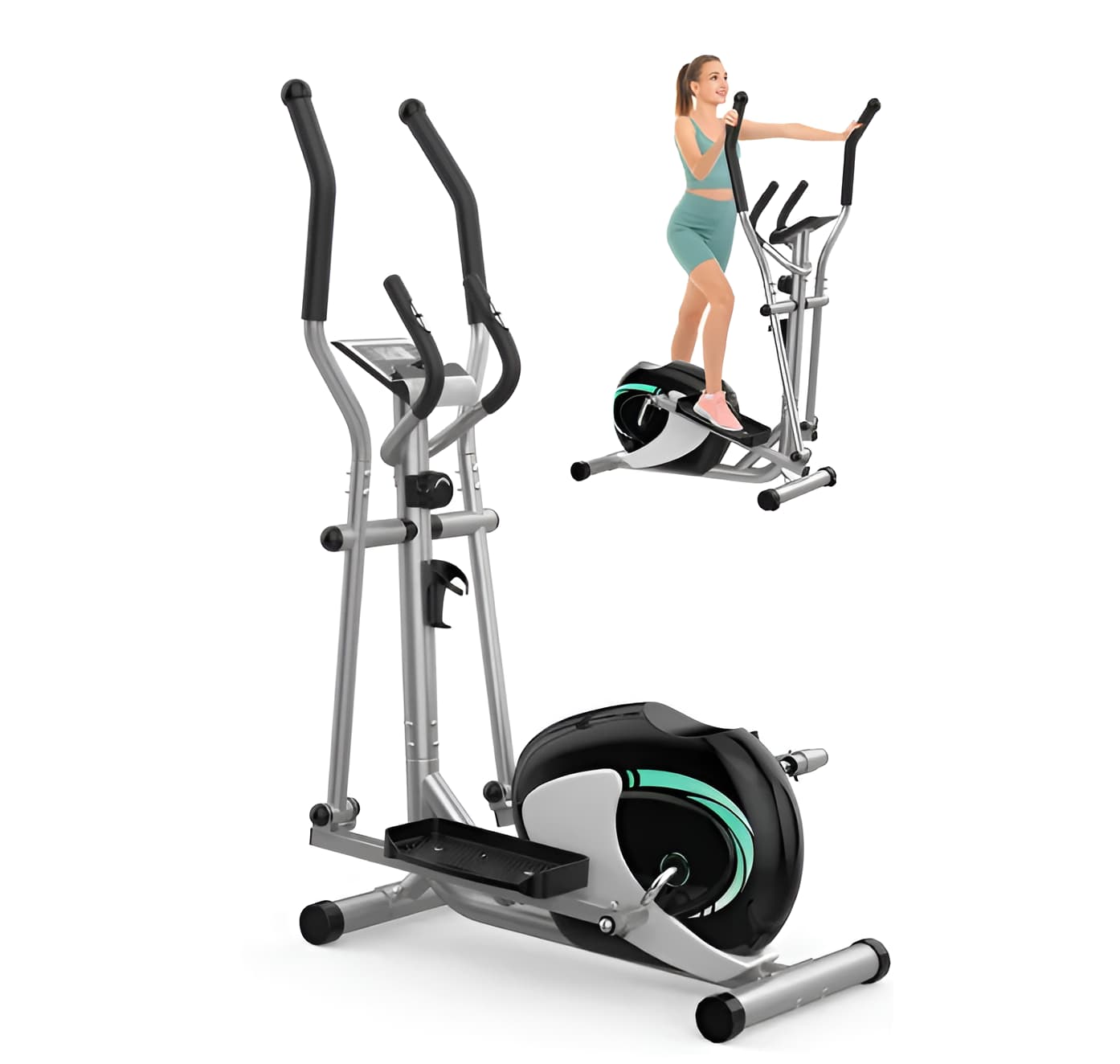 Magnetic Elliptical Machine - 16-Level Resistance, 265 lbs Capacity