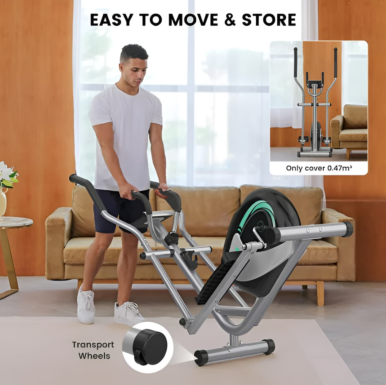 Magnetic Elliptical Machine - 16-Level Resistance, 265 lbs Capacity