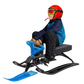 Metal Snow Racer Sled - Steering Wheel & Brakes Kids Winter Sled