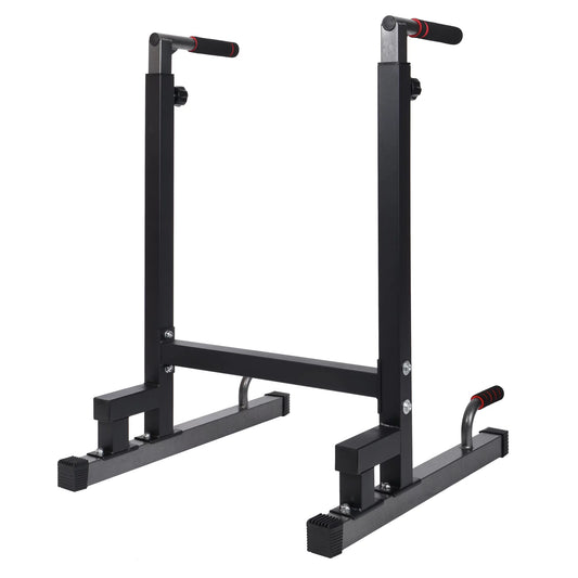 Multi-Function Home Gym Exercise Fitness Dip Stand, Black