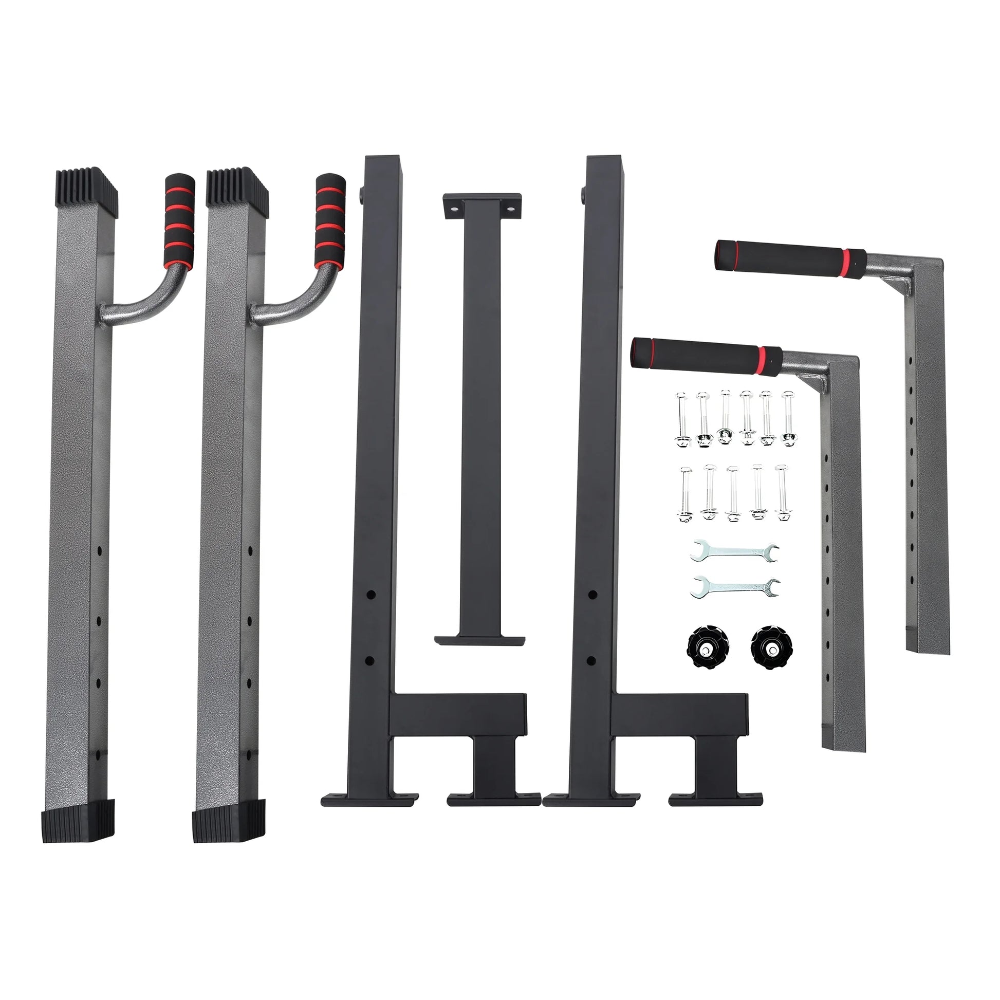 Multi-Function Home Gym Exercise Fitness Dip Stand, Black