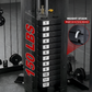 Multifunction Home Gym Equipment Workout Station, Smith Machine with 150LBS Weight Stack