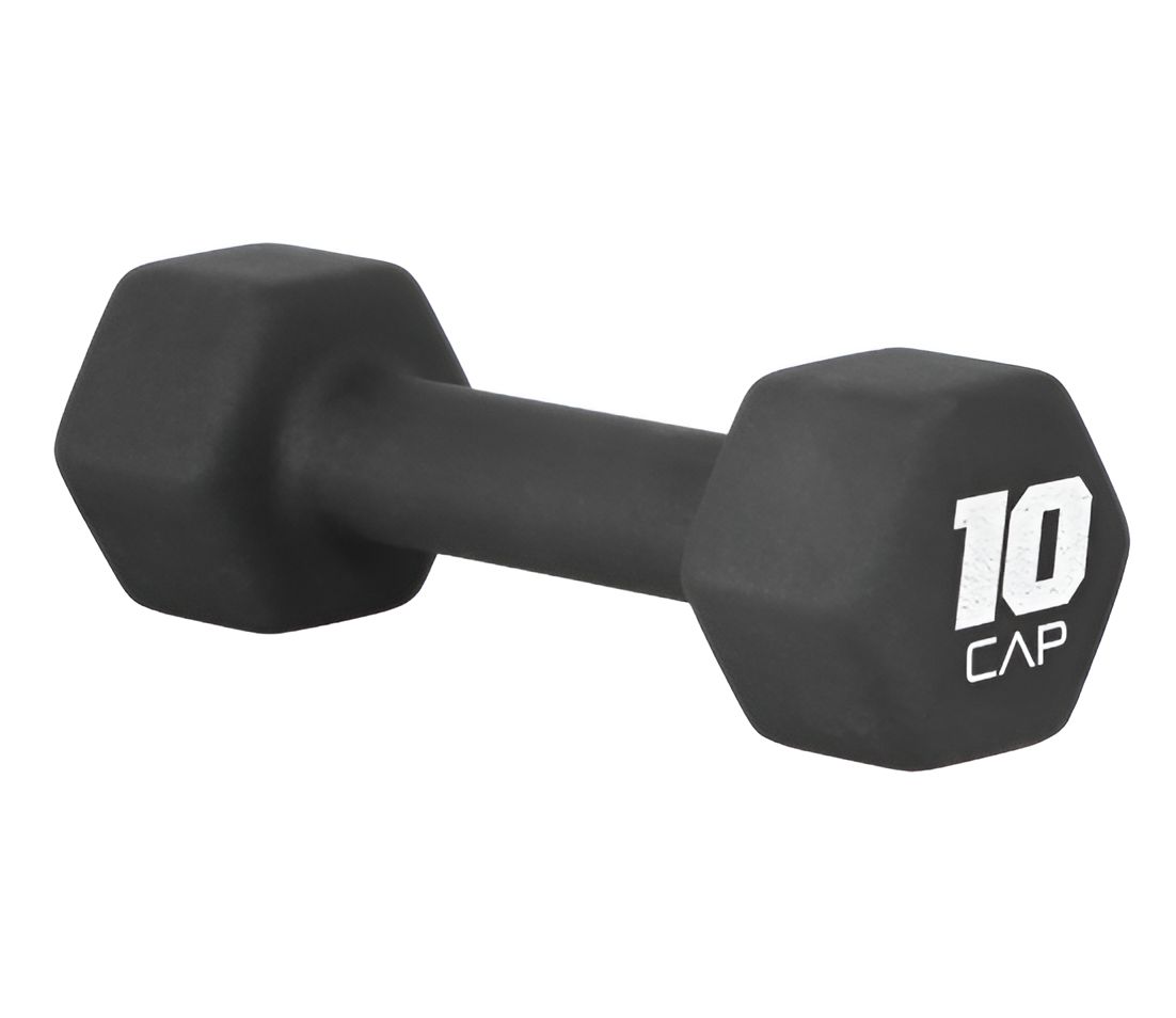 Neoprene Dumbbell – Black Single | 2–15 lb