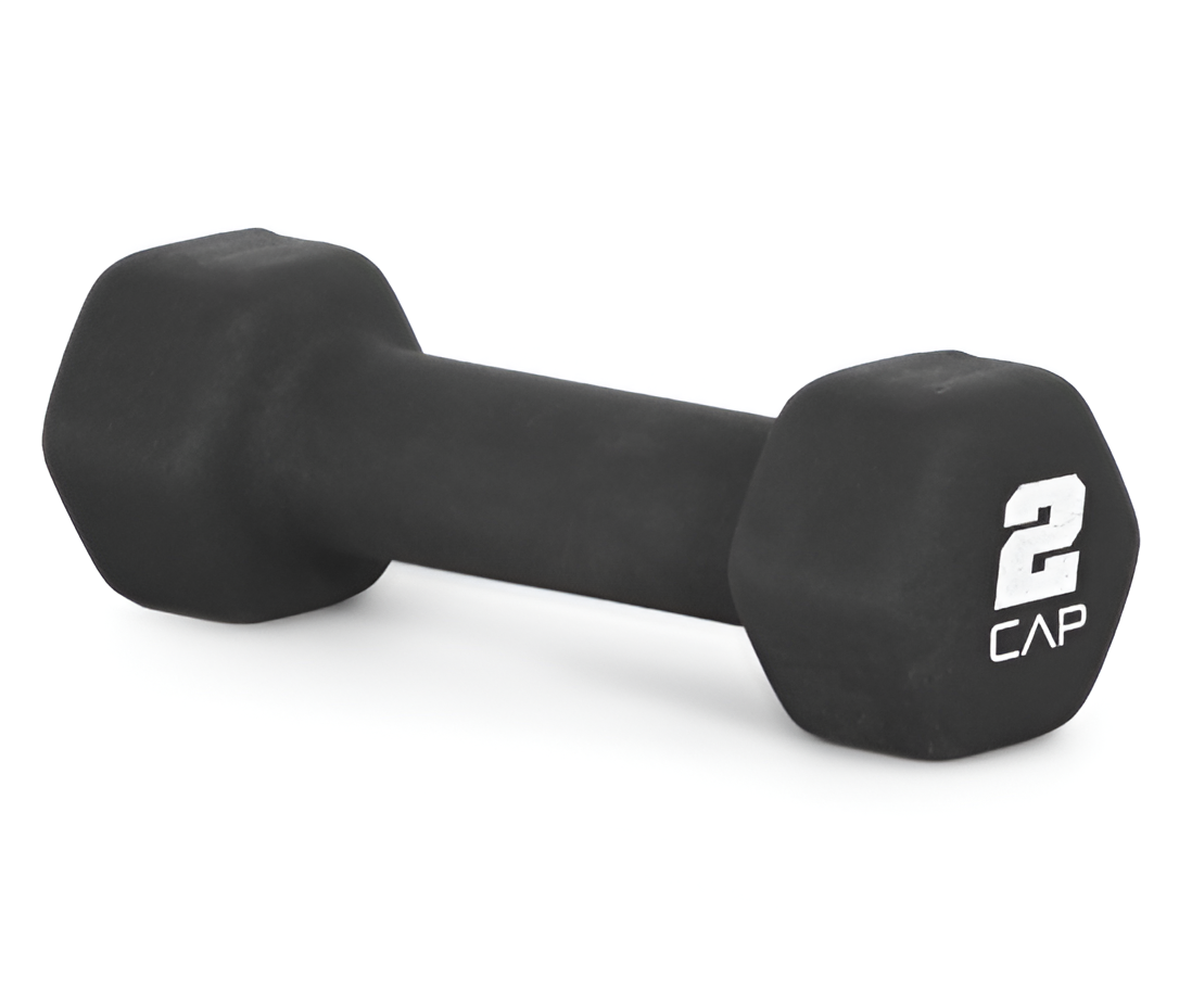 Neoprene Dumbbell – Black Single | 2–15 lb