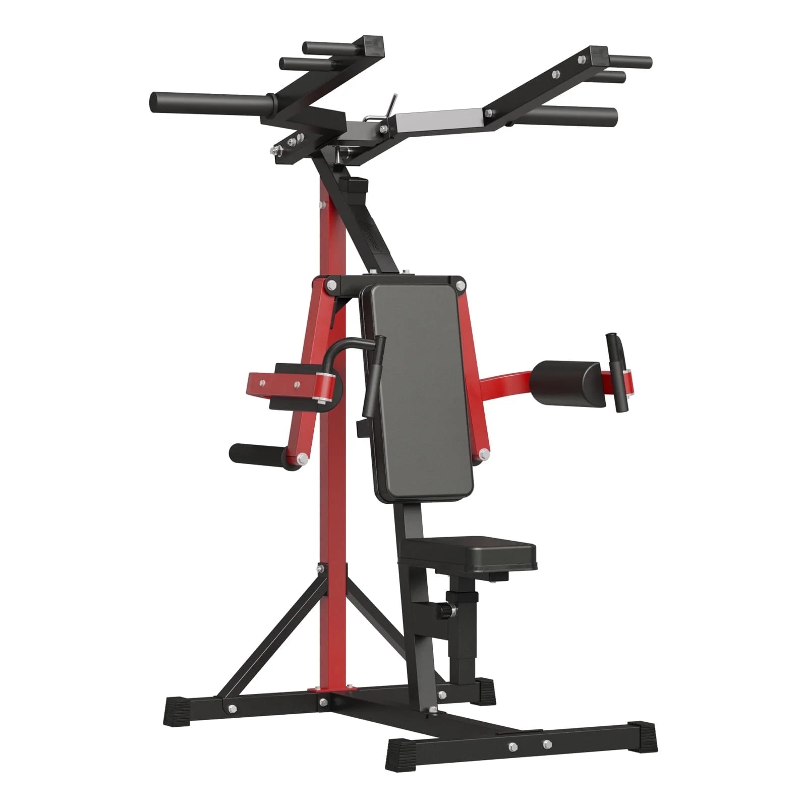 Plate Loaded Deltoid and Shoulder Press Machine, Multifunctional Lateral Raise Machine with Adjustable Seat and Backrest, 800 Weight Capacity