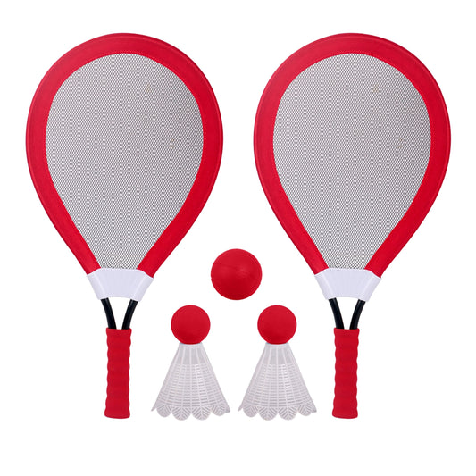 Jumbo Racket Sports Game, 5 Piece Set, Red, Children Ages 4+