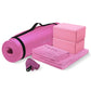 Yoga Mat Set - Complete Kit with Blocks, Strap & Towels