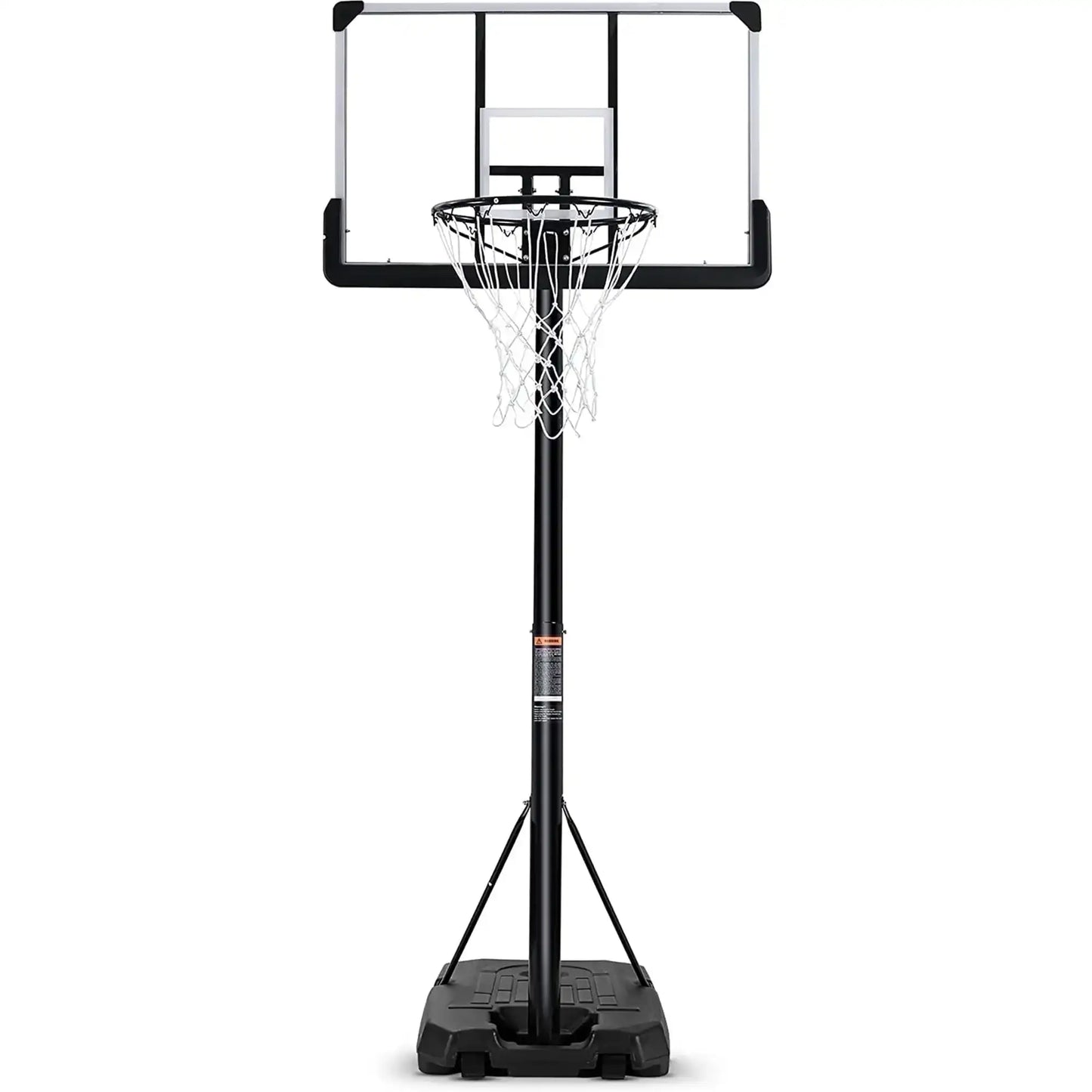Portable Basketball Hoop - Adjustable 7.5ft to 10ft with 44" Backboard