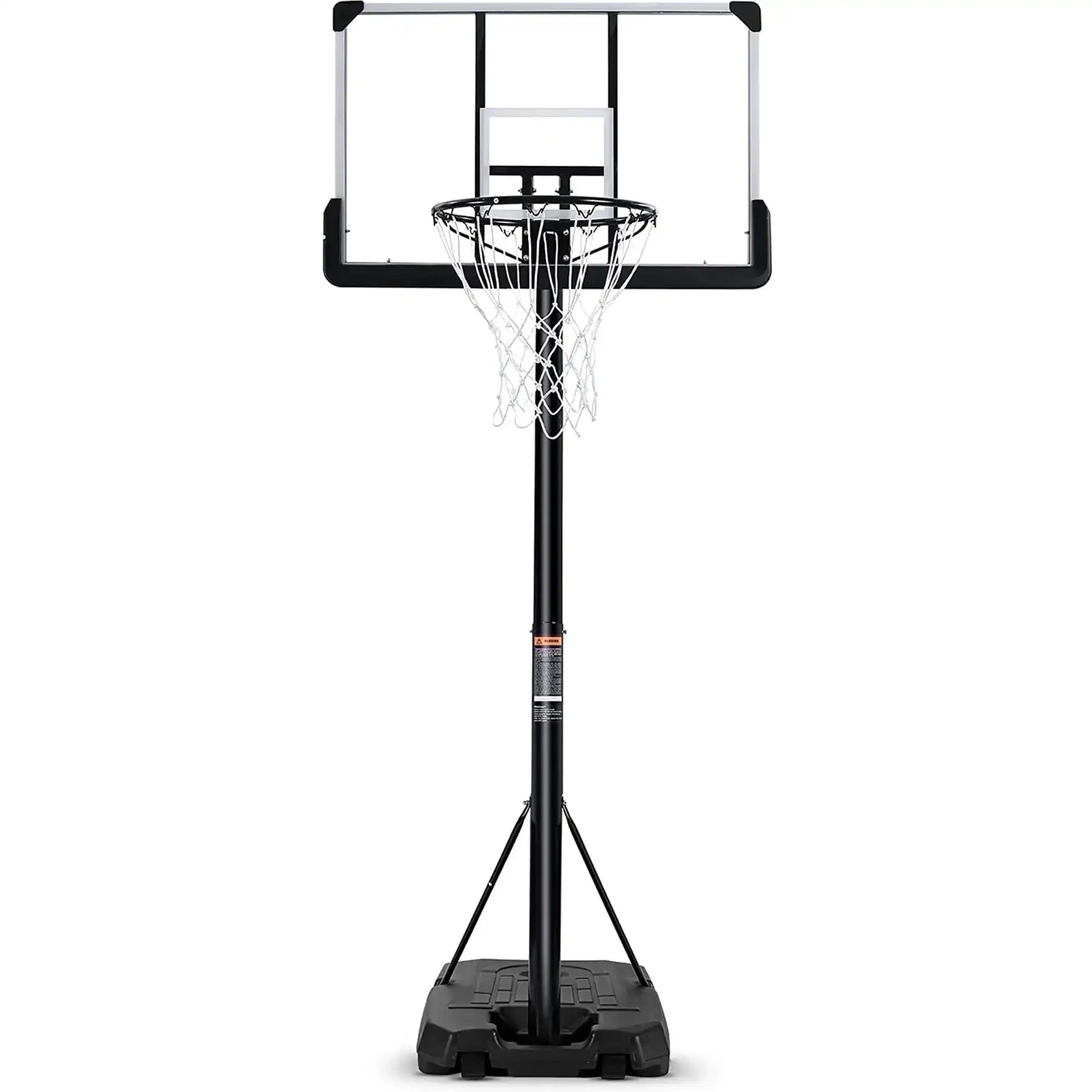 Portable Basketball Hoop - Adjustable 7.5ft to 10ft with 44" Backboard