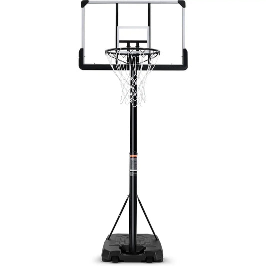 Portable Basketball Hoop - Adjustable 7.5ft to 10ft with 44" Backboard