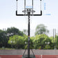 Portable Basketball Hoop Goal Basketball Hoop System Height Adjustable 7 Ft 6 in 10 Ft with 44 Inch Indoor Outdoor PVC Backboard Material