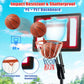 Portable Basketball Hoop System 5 Ft. to 10 Ft. Adjustable with Weight Bag Wheels Outdoor