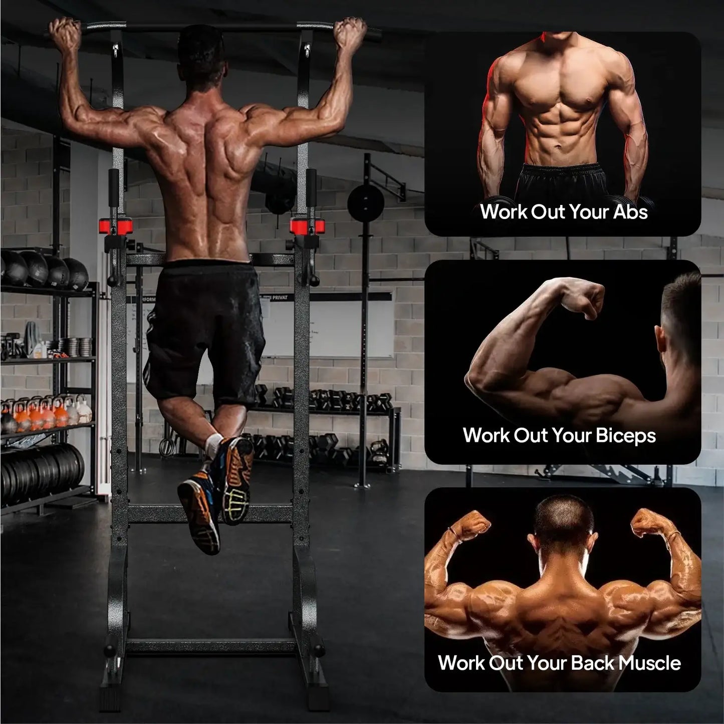 Power Tower Multi Function Dip Station Pull Up Bar